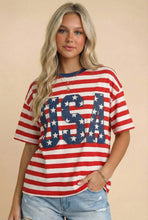 Load image into Gallery viewer, USA STRIPE Tee
