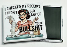 Load image into Gallery viewer, Retro Vibe Sassy *Adult Magnet - Didn't Buy Any of Your BS - Simply Susan’s
