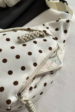 Load image into Gallery viewer, Polka Dot Crescent Bag
