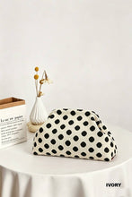 Load image into Gallery viewer, Polka Dot Clasp Clutch Bag
