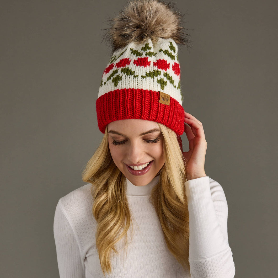 Holly Pom Hat