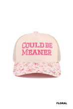 Load image into Gallery viewer, Could Be Meaner Two Tone Mesh Snapback Hat
