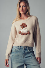 Load image into Gallery viewer, Nattie Puppy Applique Knit Sweater
