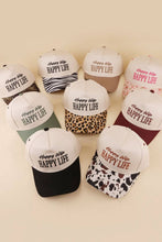 Load image into Gallery viewer, Happy Wife Happy Life Two Tone Snapback Hat
