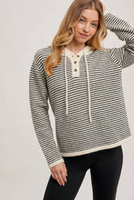 Load image into Gallery viewer, ALINA HENLEY SWEATER WITH HOODIE
