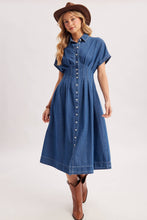 Load image into Gallery viewer, MARGOT DENIM SHIRT DRESS
