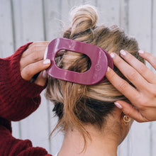 Load image into Gallery viewer, Flat Round Hair Clip | Large | Wild Side - Simply Susan’s
