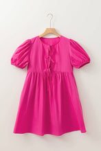 Load image into Gallery viewer, Ellie Solid Puff Sleeve Mini Dress - Simply Susan’s

