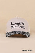 Load image into Gallery viewer, Expensive And Difficult Two Tone Mesh Snapback Hat

