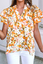 Load image into Gallery viewer, Gabriella Scalloped Floral Blouse
