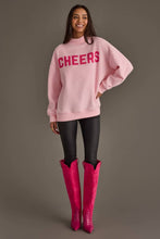 Load image into Gallery viewer, Pink Merry &amp; Cheers Reversible Sweatshirt
