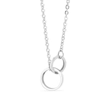 Load image into Gallery viewer, 18K Gold PVD Stainless Steel Interlocked Rings Necklace
