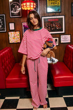 Load image into Gallery viewer, IP60012 Wide Leg Striped Lounge Pants
