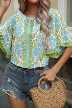 Load image into Gallery viewer, Daniela Floral Printed Lace Decorative Top - Simply Susan’s

