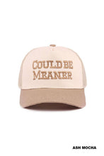 Load image into Gallery viewer, Could Be Meaner Two Tone Mesh Snapback Hat
