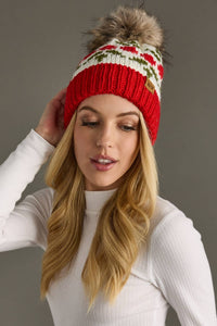 Holly Pom Hat