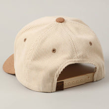 Load image into Gallery viewer, Santa's Favorite Glitter Text 5 Panel Corduroy Cap - Simply Susan’s
