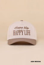 Load image into Gallery viewer, Happy Wife Happy Life Two Tone Snapback Hat

