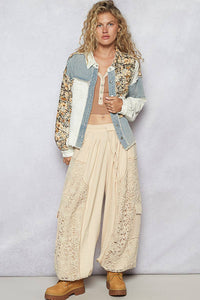 Sophia twill floral print jacket