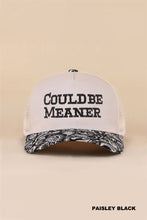 Load image into Gallery viewer, Could Be Meaner Two Tone Mesh Snapback Hat
