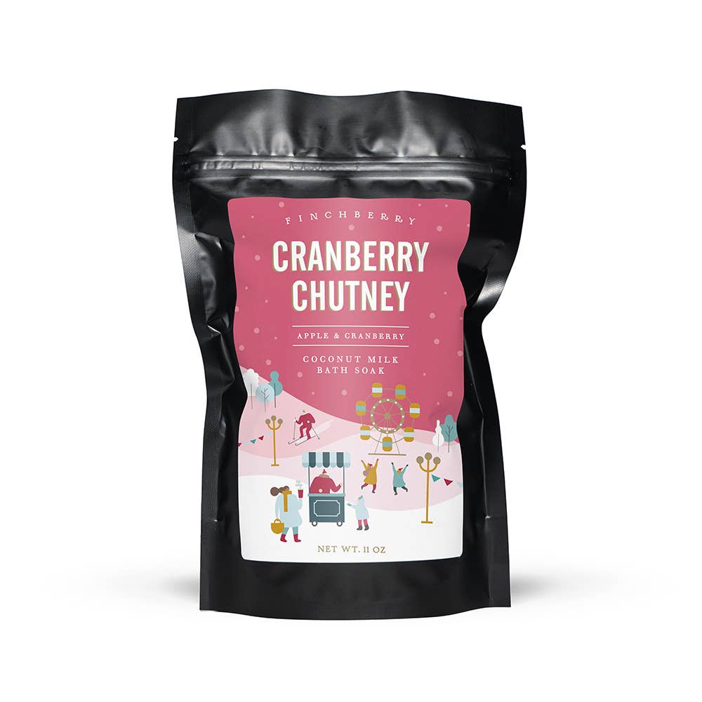 Holiday 11 oz Coconut Milk Bath Soak - Cranberry Chutney