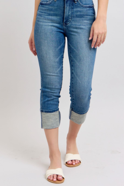 Judy Blue TC Back Shield Pocket Capri