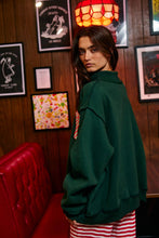 Load image into Gallery viewer, 'MERRY' Embroidered Mock Neck Sweatshirt
