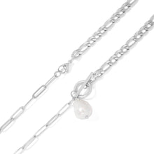 Load image into Gallery viewer, 18K Gold PVD Toggle Clasp Freshwater Pearl Charm Necklace
