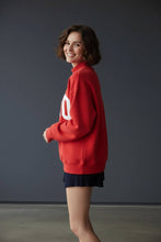 Load image into Gallery viewer, OHIO' Embroidered Mock Neck Sweatshirt
