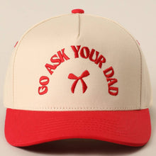Load image into Gallery viewer, GO ASK YOUR DAD Embroidery Two-Tone Trucker Hat - Simply Susan’s
