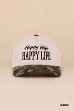 Load image into Gallery viewer, Happy Wife Happy Life Two Tone Snapback Hat
