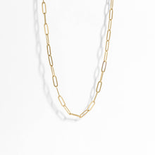 Load image into Gallery viewer, 18K Gold Paperclip Chain Necklace
