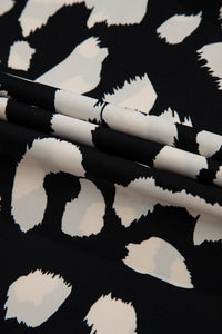 Caroline Black Leopard Dress