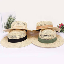 Load image into Gallery viewer, Faux Straw Hat
