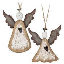 Load image into Gallery viewer, Rustic Angel Ornament-2 Assorted 5"H
