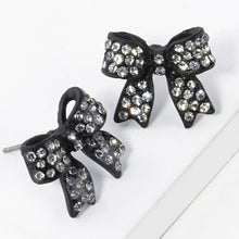 Load image into Gallery viewer, Rhinestone Bow Shape Post Earrings - Simply Susan’s
