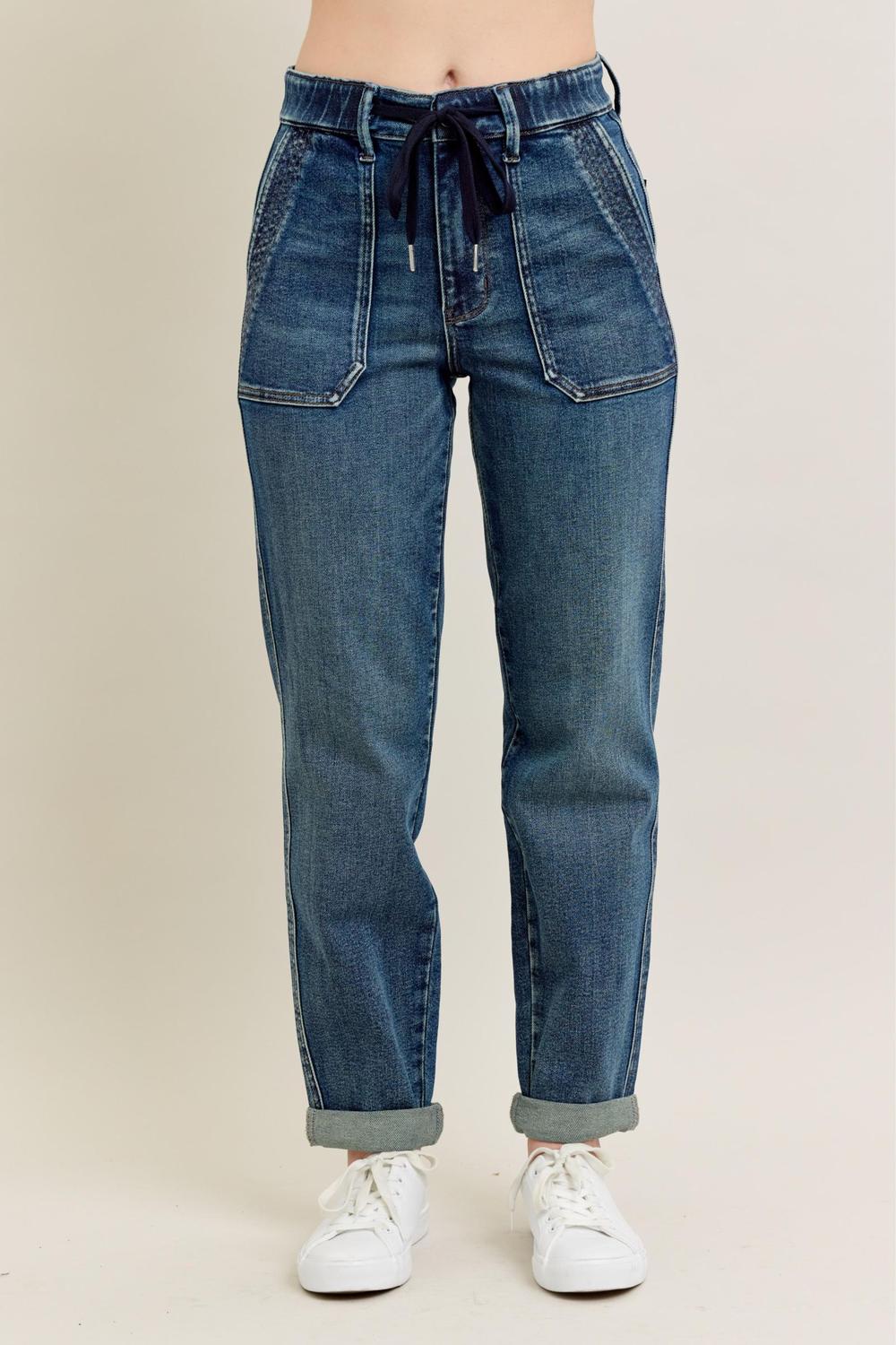 Judy Blue High Waist Vintage Jogger Denim Jeans