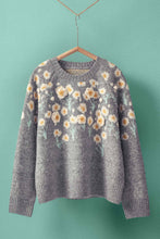 Load image into Gallery viewer, Maeve Floral Knit Sweater
