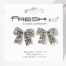 Load image into Gallery viewer, Rhinestone Bow Shape Post Earrings - Simply Susan’s

