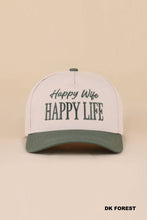 Load image into Gallery viewer, Happy Wife Happy Life Two Tone Snapback Hat
