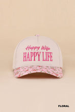 Load image into Gallery viewer, Happy Wife Happy Life Two Tone Snapback Hat
