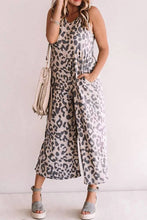 Load image into Gallery viewer, Cora Leopard Sleeveless Jumpsuit
