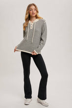 Load image into Gallery viewer, ALINA HENLEY SWEATER WITH HOODIE
