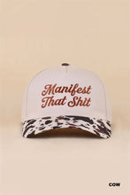 Load image into Gallery viewer, Manifest That Shit Two Tone Snapback Hat

