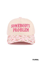 Load image into Gallery viewer, Somebody's Problem Two Tone Canvas Cotton Cap
