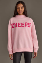 Load image into Gallery viewer, Pink Merry &amp; Cheers Reversible Sweatshirt
