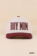 Load image into Gallery viewer, Boy Mom Two Tone Snapback Hat
