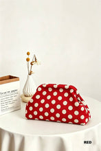 Load image into Gallery viewer, Polka Dot Clasp Clutch Bag
