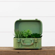 Load image into Gallery viewer, Green Metal Suitcase Box (PC) - Simply Susan’s
