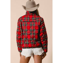 Load image into Gallery viewer, Vintage Christmas Plaid Quilting Jacket - Simply Susan’s
